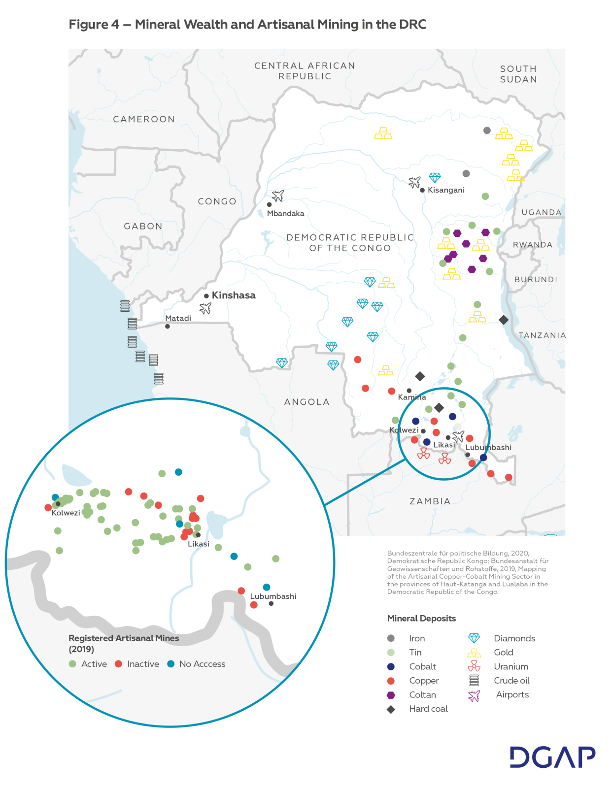 Figure 4 – Mineral Wealth and Artisanal Mining in the DRC